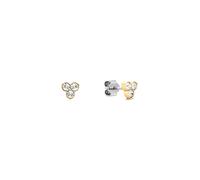 Paar Ohrstecker TOMMY HILFIGER "ESSENTIAL EARRINGS", gelbgoldfarben, edelstahlfarben, kristallweiß, kristallweiß, Ohrringe, Damen, Edelstahl, mit Glasstein (71589426-0) gelbgoldfarben, edelstahlfarben