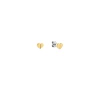 Paar Ohrstecker TOMMY HILFIGER "ESSENTIAL EARRINGS", gelbgoldfarben, edelstahlfarben, Ohrringe, Damen, Edelstahl (46974960-0) gelbgoldfarben, edelstahlfarben
