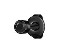 Paar Ohrstecker TRUE REBELS "TR310", schwarz (schwarz, schwarz), Ohrringe, Herren, 3,7,mit Zirkonia, Edelstahl, mit Zirkonia (47600313-0) schwarz, schwarz