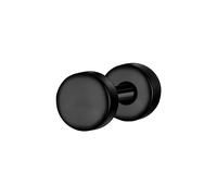 Paar Ohrstecker TRUE REBELS "TR328", schwarz, Ohrringe, Herren, 3,9, Edelstahl (93535000-0) schwarz