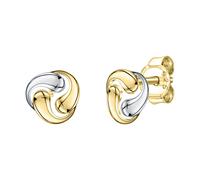 Paar Ohrstecker VIVANCE "375/- Gelbgold bicolor", bunt (mehrfarbig), Ohrringe, Damen, one-size, Gold (70533953-0) mehrfarbig