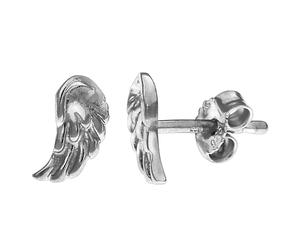 Paar Ohrstecker VIVANCE "925 Silber Engel Flügel", weiß, Ohrringe, Damen, one-size, Silber 925 (Sterlingsilber) (69090925-0) weiß