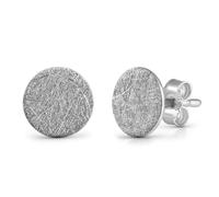 Paar Ohrstecker VIVANCE "925 Silber rhodiniert eismatt", weiß (weiß, weiß), Ohrringe, Damen, one-size, Silber 925 (Sterlingsilber) (54001428-0) weiß, weiß