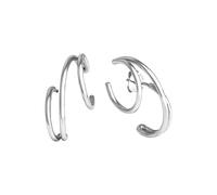 Paar Ohrstecker VIVANCE "925/- Sterling Silber rhodiniert 3-reihig", weiß, Ohrringe, Damen, one-size, Silber 925 (Sterlingsilber) (92761730-0) weiß