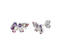 Paar Ohrstecker FIRETTI "Schmuck Geschenk Silber 925 Ohrschmuck Einhorn" Ohrringe Gr. Silber 925 (Sterlingsilber), bunt (silberfarben, weiß, rosa, rot, lila, schwarz) Mädchen (18260142-0) silberfarben, weiß, rosa, rot, lila, schwarz