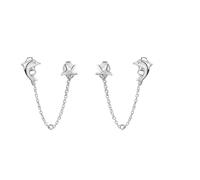 Paar Ohrstecker VIVANCE "925/- Sterling Silber rhodiniert maritim", weiß, Ohrringe, Damen, one-size, Silber 925 (Sterlingsilber) (30660821-0) weiß