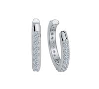 Paar Ohrstecker VIVANCE "925/- Sterling Silber rhodiniert Zirkonia", weiß (weiß, weiß), Ohrringe, Damen, one-size, Silber 925 (Sterlingsilber) (45527341-0) weiß, weiß