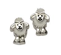 Paar Ohrstecker VIVANCE "925/- Sterling Silber Schaf", weiß, Ohrringe, Mädchen, one-size, Silber 925 (Sterlingsilber), Ohrstecker (25601955-0) weiß