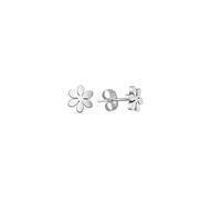 Paar Ohrstecker VIVANCE "Edelstahl glanz Blume", Damen, Gr. one-size, Edelstahl, silber (silbergrau), Ohrringe (73882509-0) silbergrau