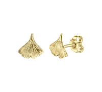 Paar Ohrstecker VIVANCE "Gold 333 Ginko-Motiv", gelb, Ohrringe, Damen, one-size, Gold (35122336-0) gelb