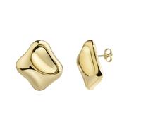 Paar Ohrstecker ZEEME "Edelstahl/PVD gelb", Damen, Gr. one-size, Edelstahl, gelb, Ohrringe (72318415-0) gelb