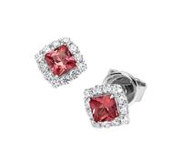 Paar Ohrstecker "Ziersteine, Zirkonia weiß, Silber 925", orange, GIORGIO MARTELLO MILANO, Ohrringe, Damen, Silber 925 (Sterlingsilber) (62002415-0) orange