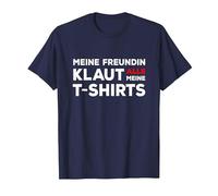 Paar Pärchen Beziehung Meine Freundin klaut alle Meine T-Shirt, Herren, Marineblau, 5XL