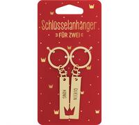 Paar-Schlüsselanhänger 'King Queen' / Bei Hugendubel