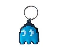 Pac-Man Schlüsselanhänger aus Gummi, mit Reißverschluss oder Rucksack, gelb, One size