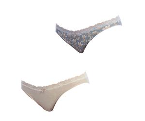 Pack-2 Mini Coquettes Baumwollhöschen 1032356 für Damen M