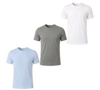 Pack 3 Herren-Unterhemden Slim Baumwoll-Stretch-Mix NB4185 S