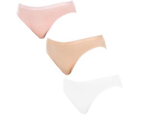 Pack-3 Les Pockets Höschen elastischen Stoff D4H00 Frau S