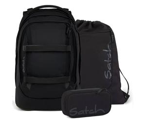 pack Set aus pack + Sportbeutel + Schlamperbox 26 PakTubBsc-25-schwarz