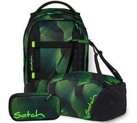 pack Set aus pack + Sporttasche + Schlamperbox PakDufBsc-25-grün