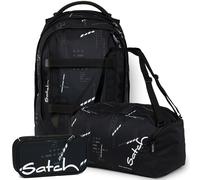 pack Set aus pack + Sporttasche + Schlamperbox PakDufBsc-25-schwarz