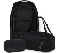 pack Set aus pack + Sporttasche + Schlamperbox PakDufBsc-25-schwarz