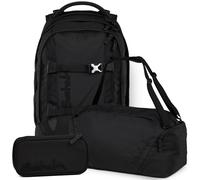 pack Set aus pack + Sporttasche + Schlamperbox PakDufBsc-25-schwarz