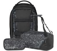 pack Set aus pack + Sporttasche + Schlamperbox 26 PakDufBsc-25-schwarz