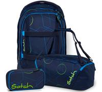pack Set aus pack + Sporttasche + Schlamperbox PakDufBsc-25-blau