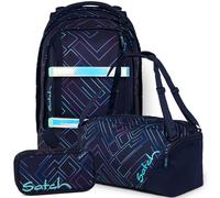 satch pack Set aus pack + Sporttasche + Schlamperbox Purple Laser