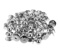 PACKOVE 100 Stück Praktische Selbstgemacht Knöpfe aus Robustem Nylon Silberne Kochjackenknöpfe für Kleidung Kreative Ersatzknöpfe zum Nähen von Kochanzügen und Arbeitskleidung