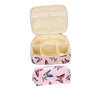 PACKOVE 2 Stück Teiliges Große Kosmetiktasche aus Strapazierfähigem Material Aufbewahrung für Damen für Reisen Büro Praktischem Reißverschluss und Einzigartigem Design