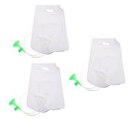 PACKOVE 3 Stück Badetasche pflegebett auslaufsicherer Duschbeutel mit für reisen hängend über Nacht Nachttisch waschen Reise-Kulturbeutel tragbarer großer Wasserbeutel Plastik Transparent