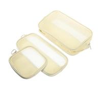 PACKOVE 3 Stück Teiliges Make Up Organizer mit Reißverschluss Tragbare Kosmetiktasche für Reisen für Schmuck und Kleine Accessoires