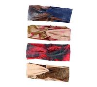 PACKOVE 4stücke Sportliche Elastische Haarbänder Kreatives Stirnband Mit Kreuzknoten Für Yoga Fitness Und Alltag Chic Und Praktisch Weinrot