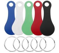 PACKOVE 5 Stück pack Schlüsselanhänger für Einkaufswagenchips aus Edelstahl Leichtes Design nicht Leicht zu Brechen für Einkaufstrolley und Alltag