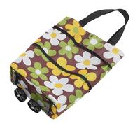 PACKOVE Faltbarer Einkaufstrolley 30l aus Oxfordstoff mit Rädern und Leichtem Design für Gemüse Obst und Outdoor Strand als Praktische Einkaufstasche