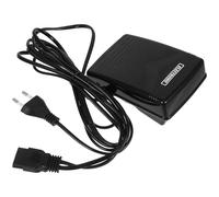 PACKOVE Universelles Nähmaschinen Fußpedal mit Dreiloch Stecker Rund mit Kabel Multifunktionales Haushaltsfußpedal für Heimnähmaschinen Kompakt und Tragbar Kompatibel mit 220v Eu