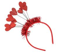 PACKOVE Valentinstag Pailletten Haarreif Damen Rotes Herz Design Kopfschmuck Party Festival Karneval Stirnband für Romantische Anlässe