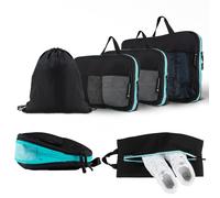 Packtaschen mit Kompression - 6er-Set - Schwarz