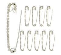 Packung Mit 10 Einzigartigen Mit Strasssteinen Verzierten Anstecknadeln Einzigartige Broschennadeln Stilvolle Akzentnadel Für Damenoutfits Legierungsbrosche