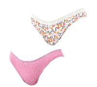 Packung x 2 Damen-Mini-Coquettes-Baumwollhöschen JPB4 L