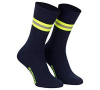PACOTEX Heldensocken marineblau gelb-silber-gelb - Paar - für Helden des Alltags bei Feuerwehr Rettungsdienst und Hilfsorganisationen (1, 44-47)