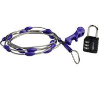 Pacsafe 10520999 Kabelschloss Schwarz, Blau, Edelstahl Zahlenschloss