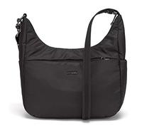 Pacsafe Cruise All Day Crossbody, große Damen Umhängetasche, kleine Anti-Diebstahl Tasche, Schultertasche mit Diebstahlschutz, Sicherheits-Features, 8 Liter, 31 x 34 x 10 cm, Schwarz/Black