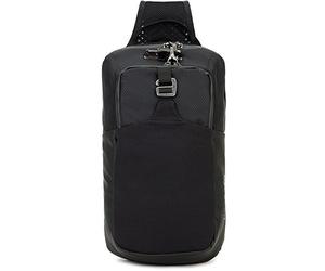 Pacsafe Venturesafe X Sling Pack Anti-Diebstahl Umhängetasche für Rechts- als auch Linkshänder geeignet, Diebstahlschutz - Sling Bag, Schwarz/Black, 37