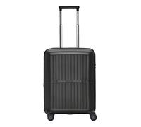 Pactastic Collection 01 4-Rollen Kabinentrolley 55 cm mit Dehnfalte black-metallic (TAS002932) schwarz