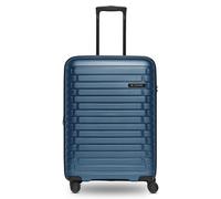 Pactastic Collection 04 THE MEDIUM + 4 Rollen Trolley M 66 cm mit Dehnfalte blau