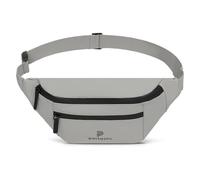 Pactastic Gürteltasche Crossover-Tasche Bauchtasche mit 3 Reißverschlussfächern | 210 Gramm leicht, aus wasserabweisendem veganen Tech-Material | 33 x 7 x 16 cm mit 4 Reißverschlussfächern