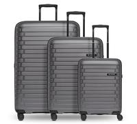 Pactastic Hartschalen Koffer-Set 3-teilig | hochwertiges Polypropylen Material | mit Dehnfalte erweiterbar um 5 cm | 4 Doppelrollen & TSA-Schloss für Damen & Herren (Collection 04)